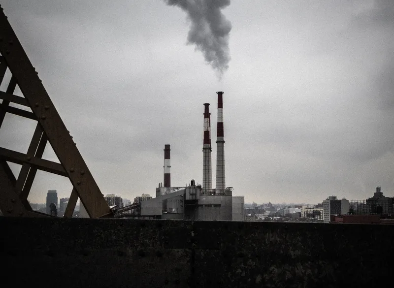 A bridge spanning across water